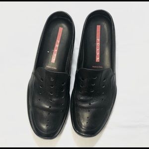 PRADA Men’s Leather Slip On Driving Loafers Sz 39